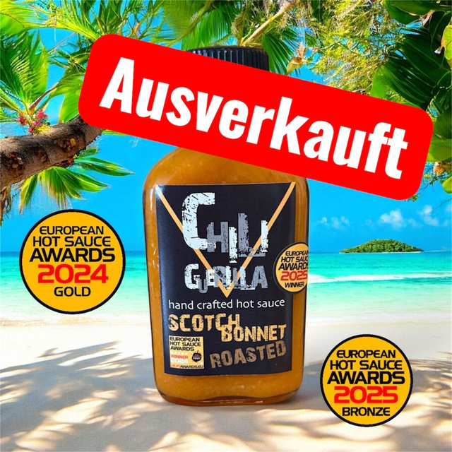 "Scotch Bonnet Roasted" Chiliguerilla Hand Crafted Hot Sauce 100ml. 14,95€/100ml