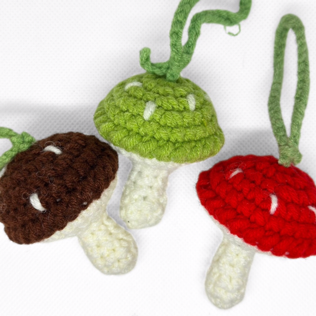 Crotchet Mushrooms