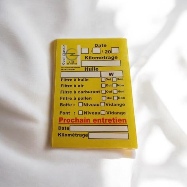 Etiquettes de vidange - Tarif France