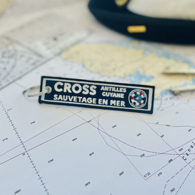 Porte-clés flamme bleue version française