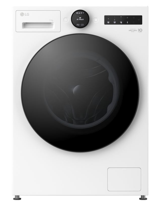 LG F4X7011TWB Washing Machine, 11kg, 1400 Spin, White