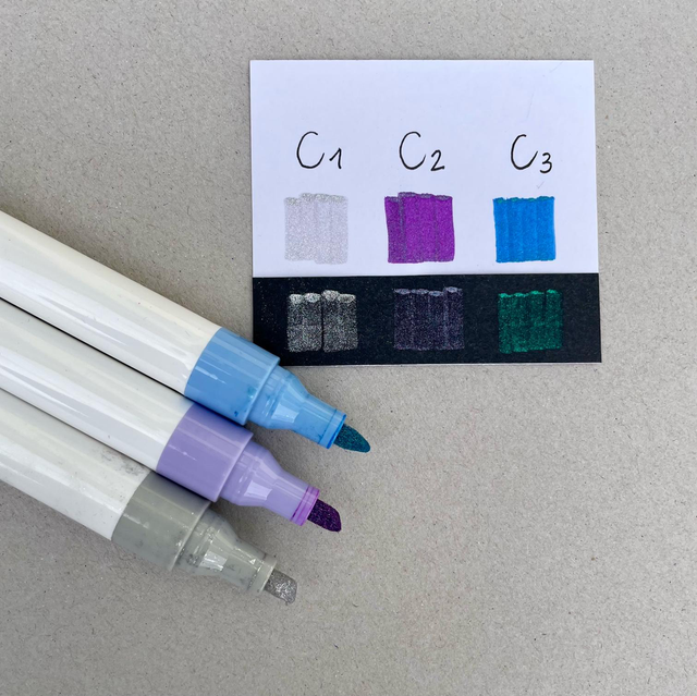 Stifte Glitter C1-C3