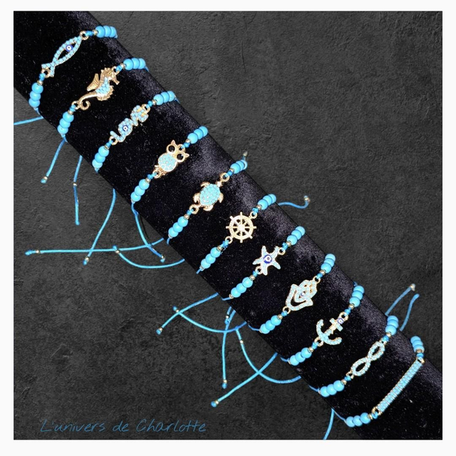 Bracelet "Turquoise" réglable T-01