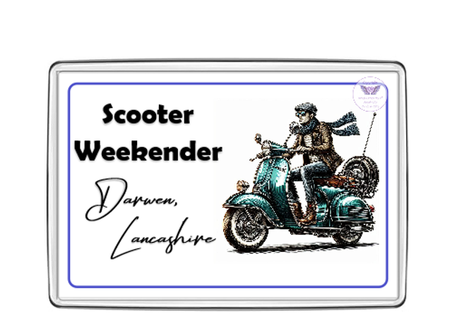 Scooter Weekender Oblong Fridge Magnet-OFM02