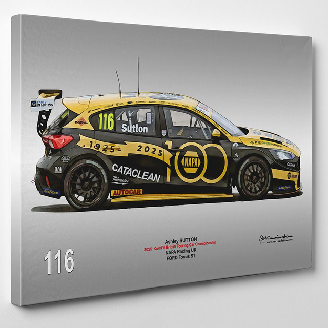 C250601 FORD Focus ST BTCC 25 NAPA Racing #116 Ash Sutton Snetterton