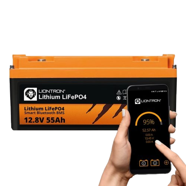 LIONTRON LiFePO4 12,8V 55Ah LX Smart BMS mit Bluetooth, Marine IP67
