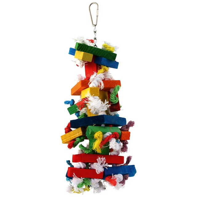 Knots n Block Parrot Toy - Medium