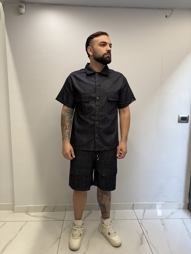 COORDSET DENIM POCKET