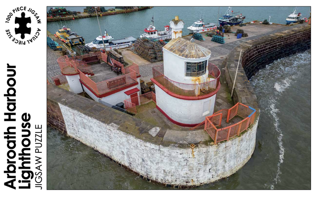 Arbroath Harbour Lighthouse. 1000 piece jigsaw puzzle