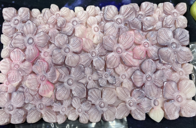 Large flower detail wax melt slab bars -Ready to ship 🚚