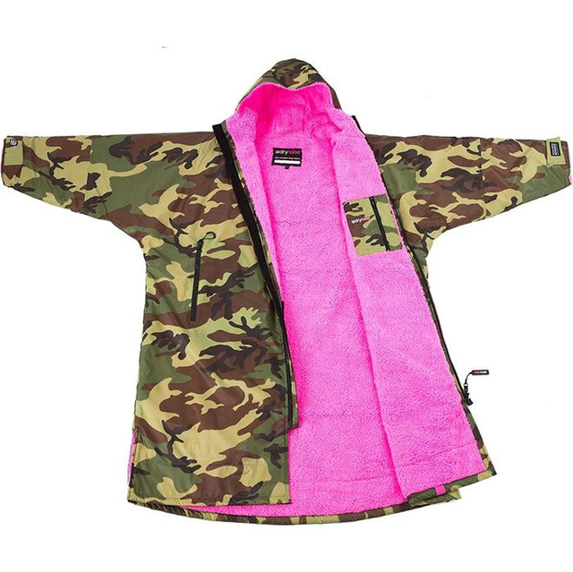 Dryrobe Camo Pink - Long Sleeve Changing Robe