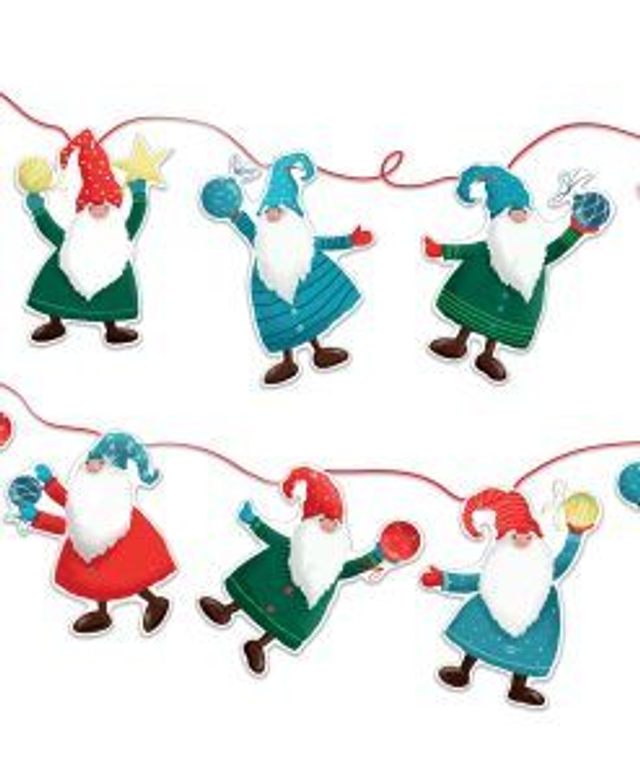 X BUNT01 Christmas Elves Bunting