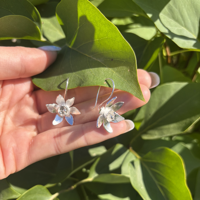 Boucles d’oreilles pendantes Narcisses des Poètes