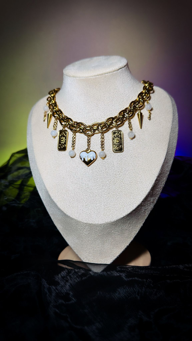 Collier CHARMANTE pierres de lune