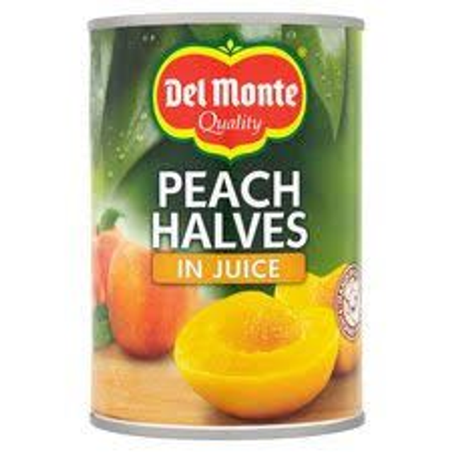 Del Monte Peach Halves In Juice 420g