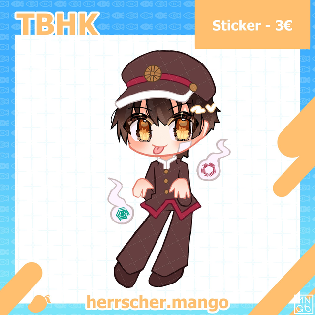 TBHK: Hanako - Matte Vinyl Sticker - 63.5mm