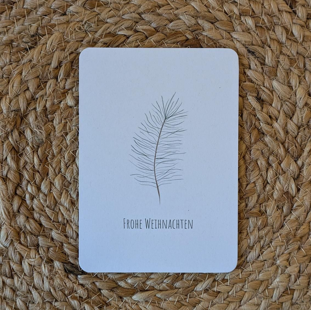 Postkarte "Zweig" gedruckt