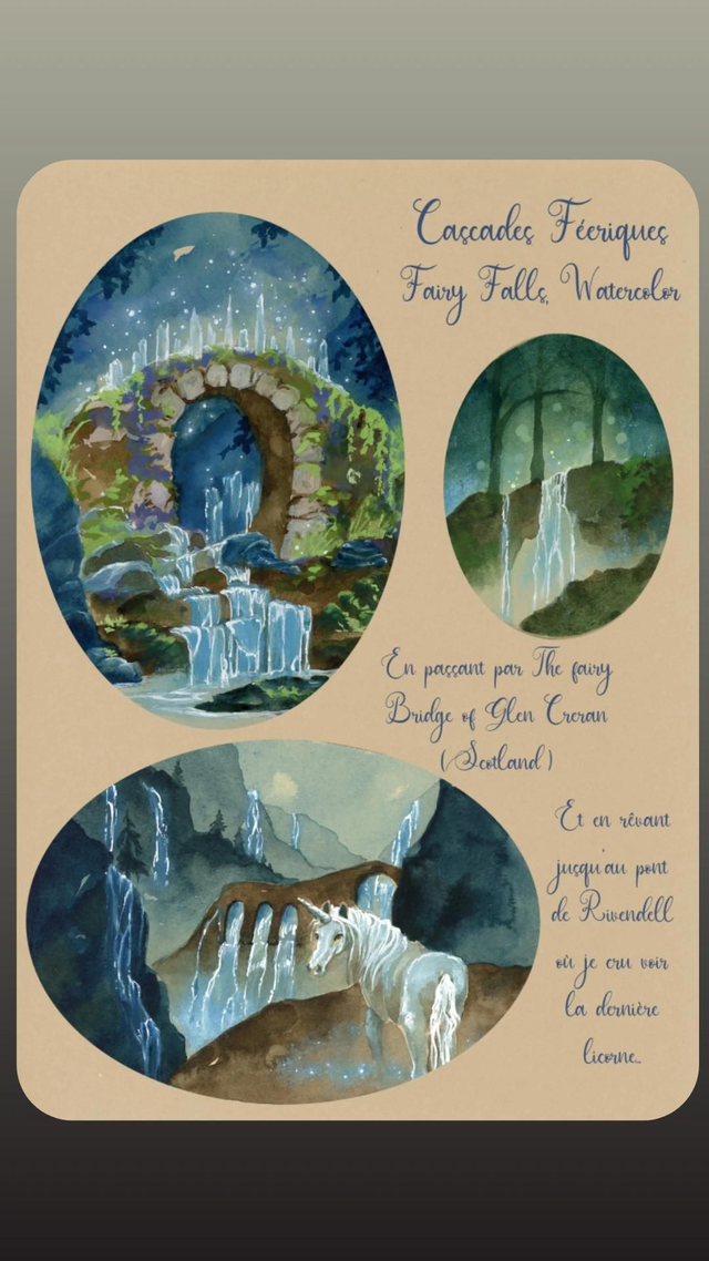 Cascades féeriques fiche à thème féerique