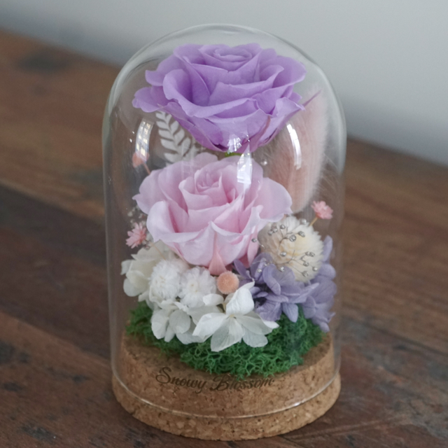 Preserved Flowers Mini Glass Dome