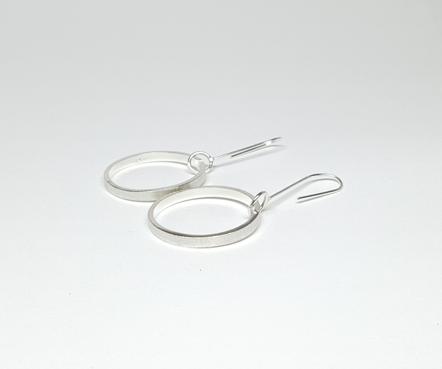 Small Hoops -  textured 