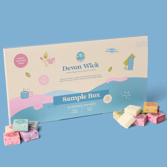 The ULTIMATE Wax Melt Snap Bar 50 x Samples Box perfect gift.