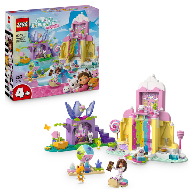 LEGO 11205 Gabby's Dollhouse Zuckerguss-Gebirge und Kätzchen-Garten