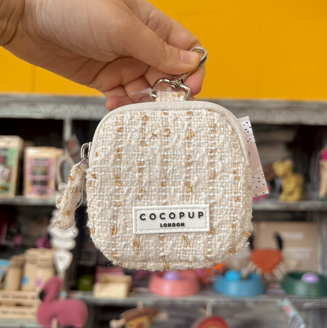 Cocopup London Treat Pouch - Vanilla Textured Tweed