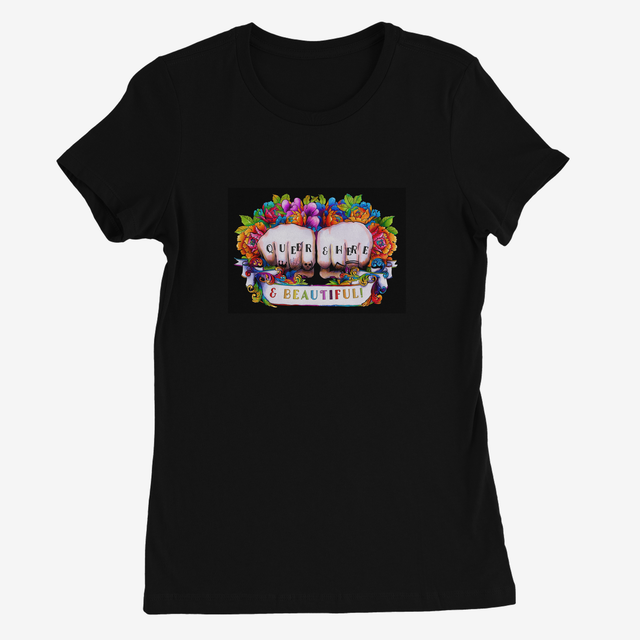 Queer, Here &amp; Beautiful! T-shirt