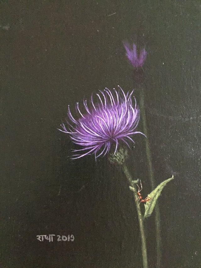 Anuradha Rajivan (Radha) - Thistle Bloom