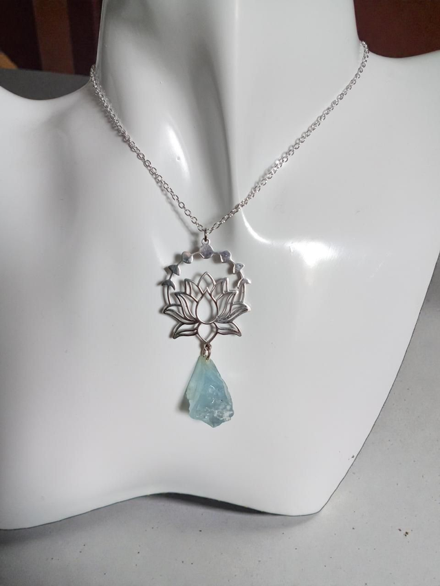 Aquamarine Sterling Silver Necklace