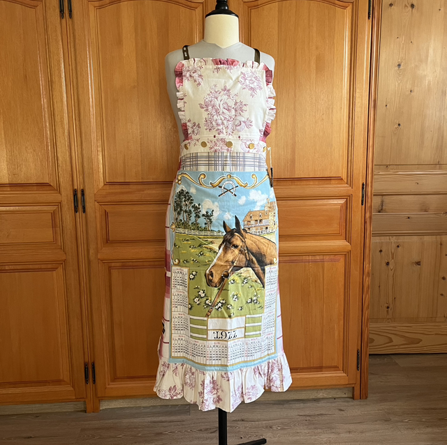 Tablier calendrier cheval - haut amovible 