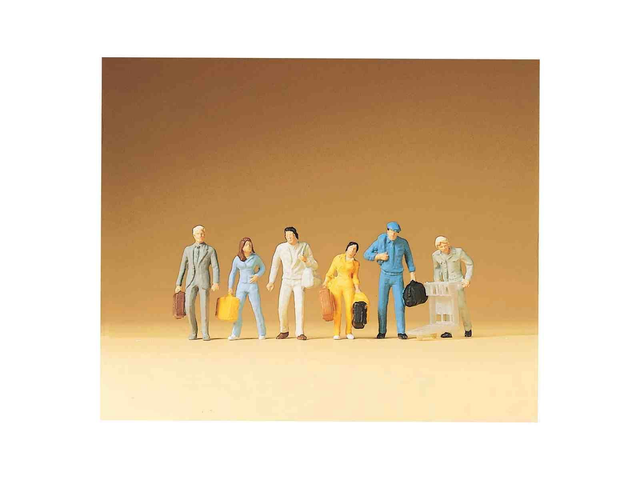 passagers marchant Preiser 14000 H0