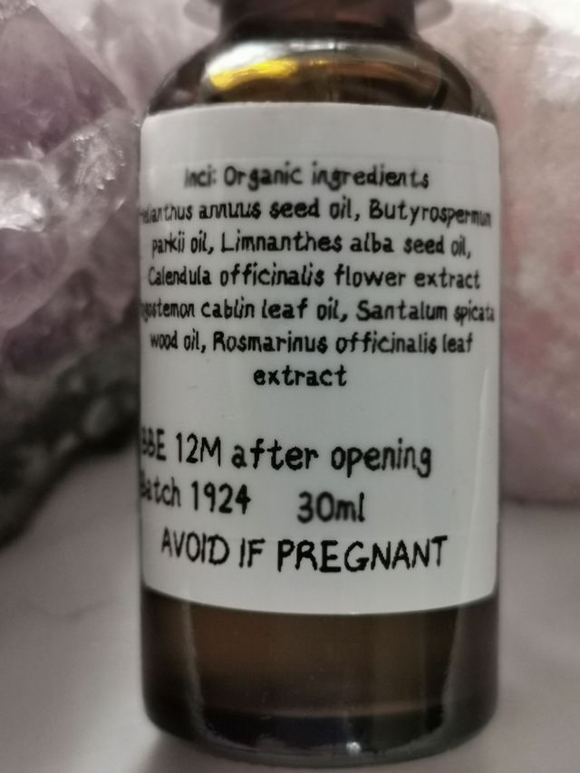 Foot Balm -Cracked Heels (organic ingredients) 30ml