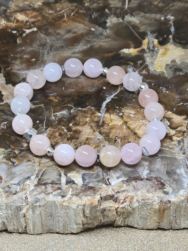 Bracelet Morganite 0,8 cm