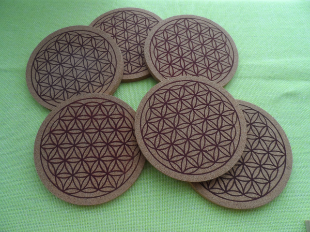 Sous-verres Fleur de Vie