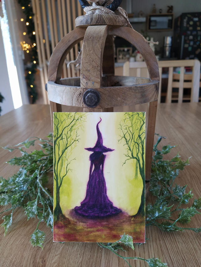 Carte "Sorcière", 10 x 15 cm