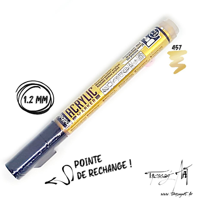 PEBEO - MARQUEUR ACRYLIQUE 1,2mm - OR PRECIEUX - PB006457
