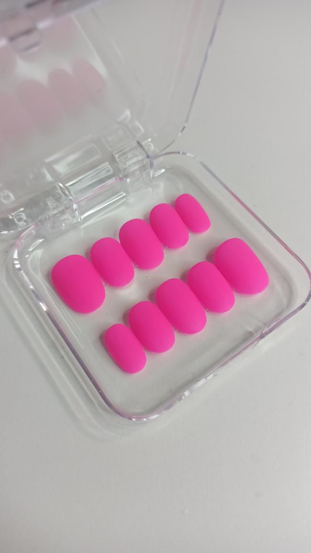 Rose fluo MAT - Oval S