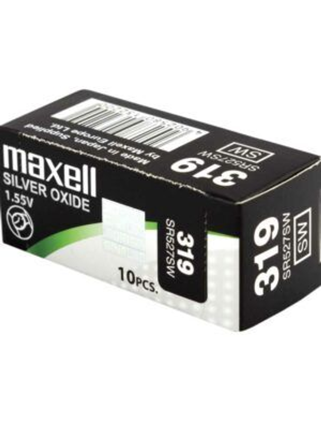 319 (SR527SW) Maxell Watch Battery (Pack 10)