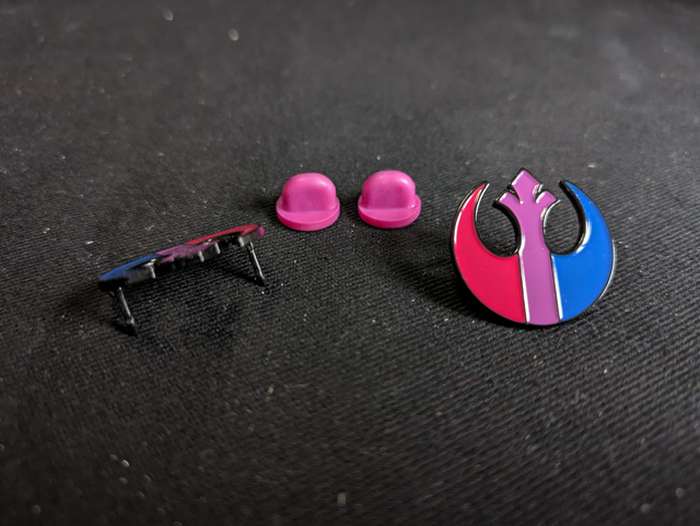Star Wars Rebel Alliance Inspired Bisexual Pride Soft Enamel Pin Badge