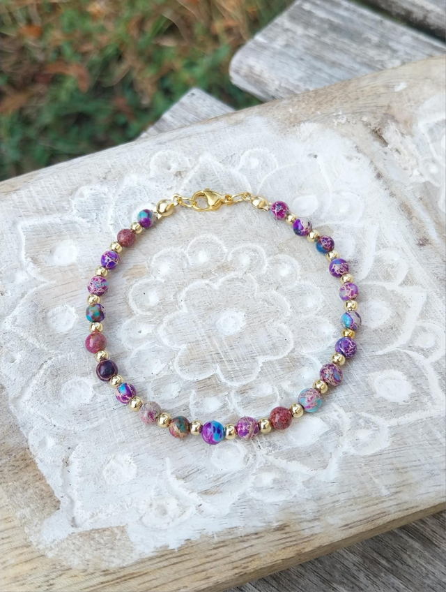 Bracelet en Jaspe de sédiments de mer 