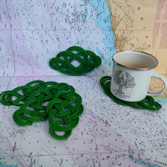 Dessous de tasse nuage vert