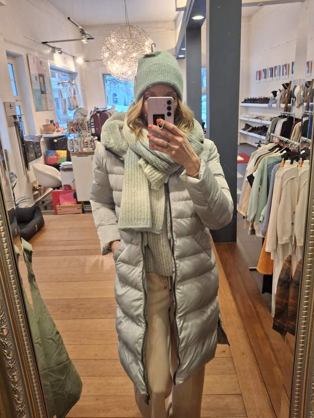 MINT LONG PEDDED COAT RINO & PELLE
