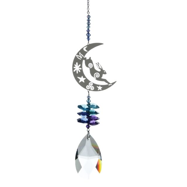 Hare and Moon Suncatcher - Large