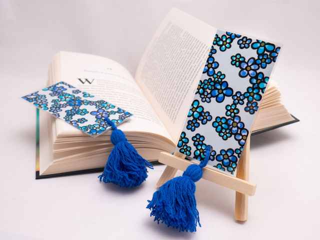 NIEZAPOMINAJKI zakładka do książki, prezent dla czytelnika