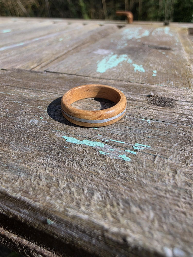 Bague Bois de chêne & Métal
