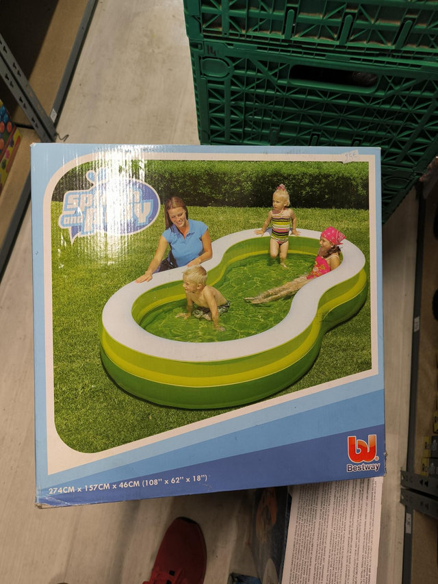 PISCINE SPLASH AND PLAY 274X157X46 CM