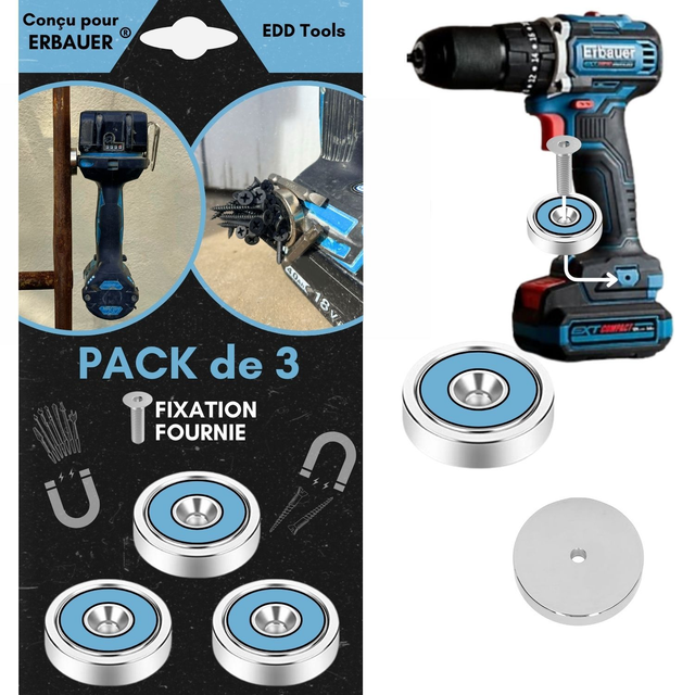 Support Magnétique ERBAUER (lot de 3)
