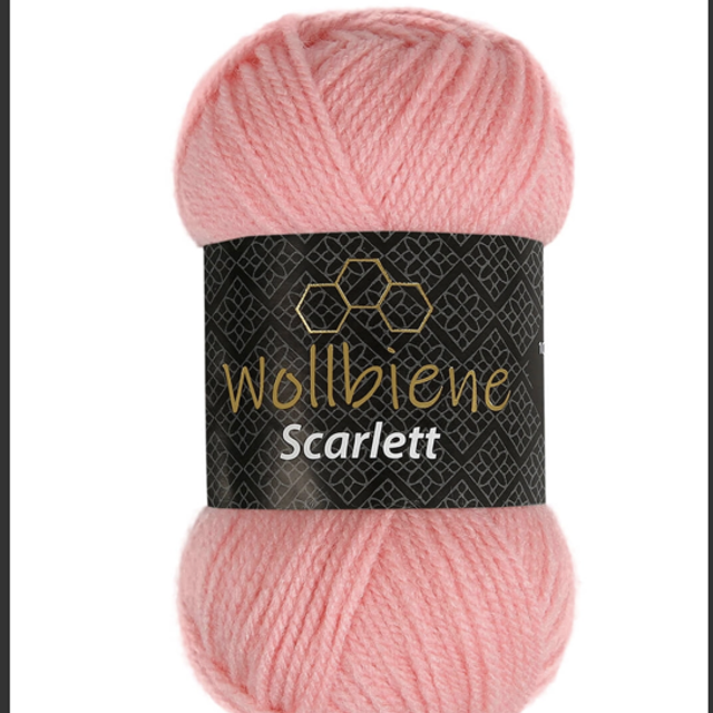 Wollbiene rose Scarlett 50gr Acrylique