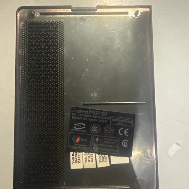 1086-Laptop Service-Abdeckung Wartungsklappe mit Conexant RD02-D450 Modul-Sticker – Ersatzteil